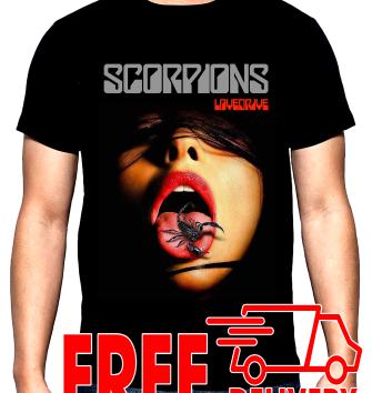 Scorpions, Lovedrive, men's  t-shirt, 100% cotton, S to 5XL